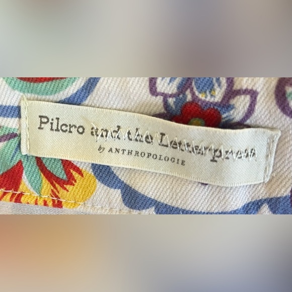 Anthropologie pilcro & the letterpress multicolored floral jeans 25 waist - Picture 6 of 6